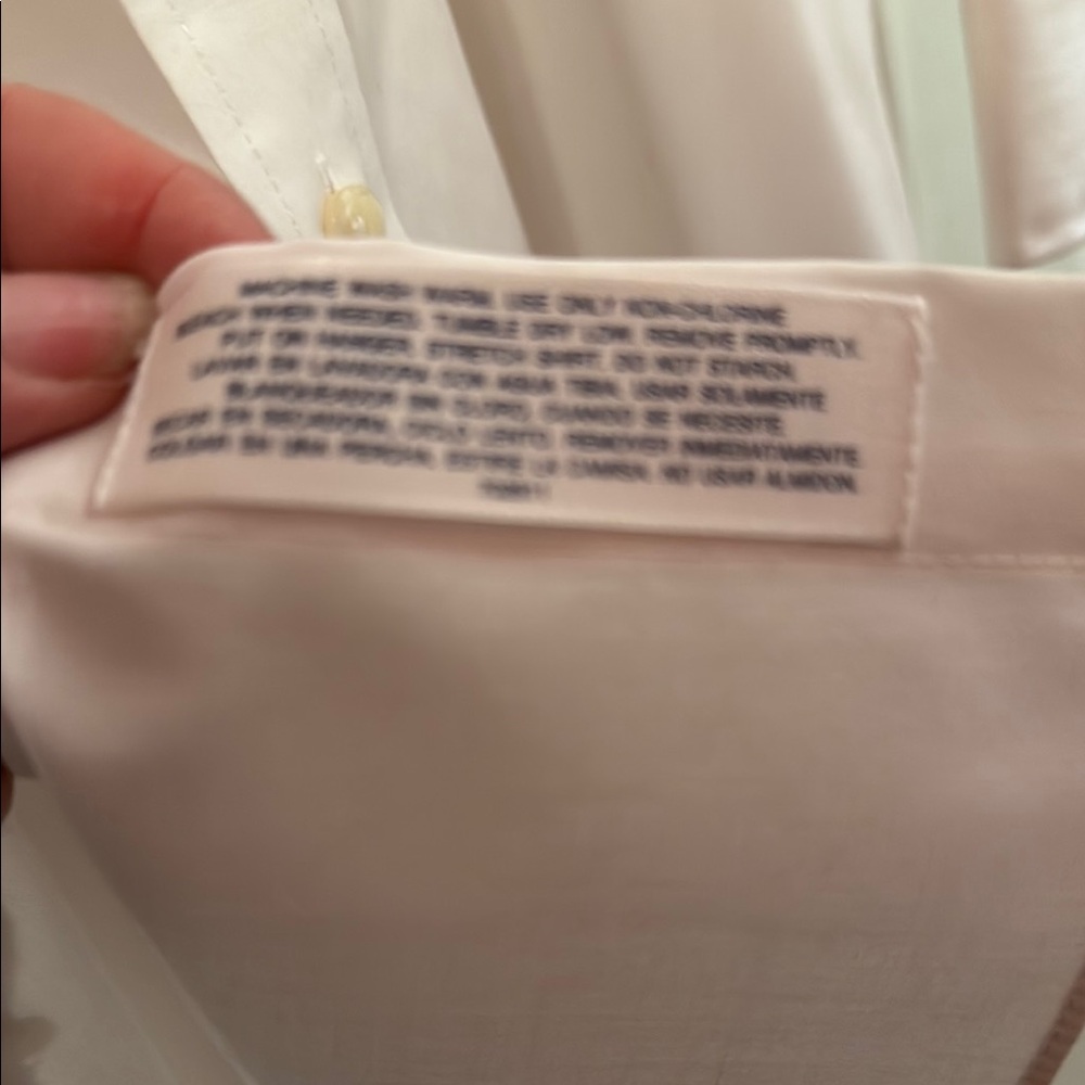 Stafford Men's Dress Shirt - White - Picture 6 of 8